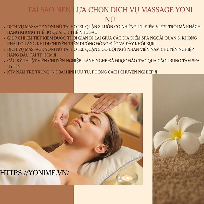 Tại sao nên lựa chọn dịch vụ massage Yoni nữ tại Hotel quận 3